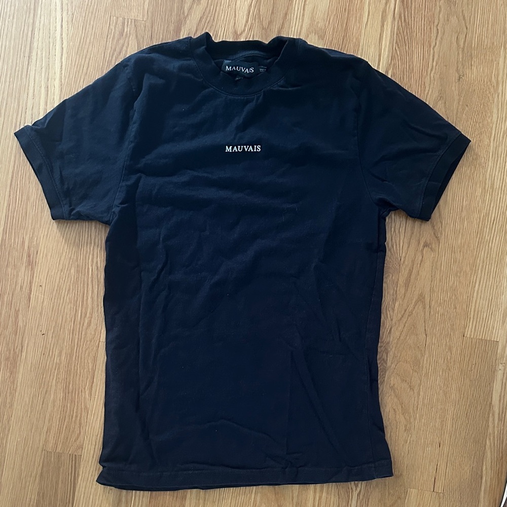 Mauvais Black Men's T-Shirt Large Slim Fit